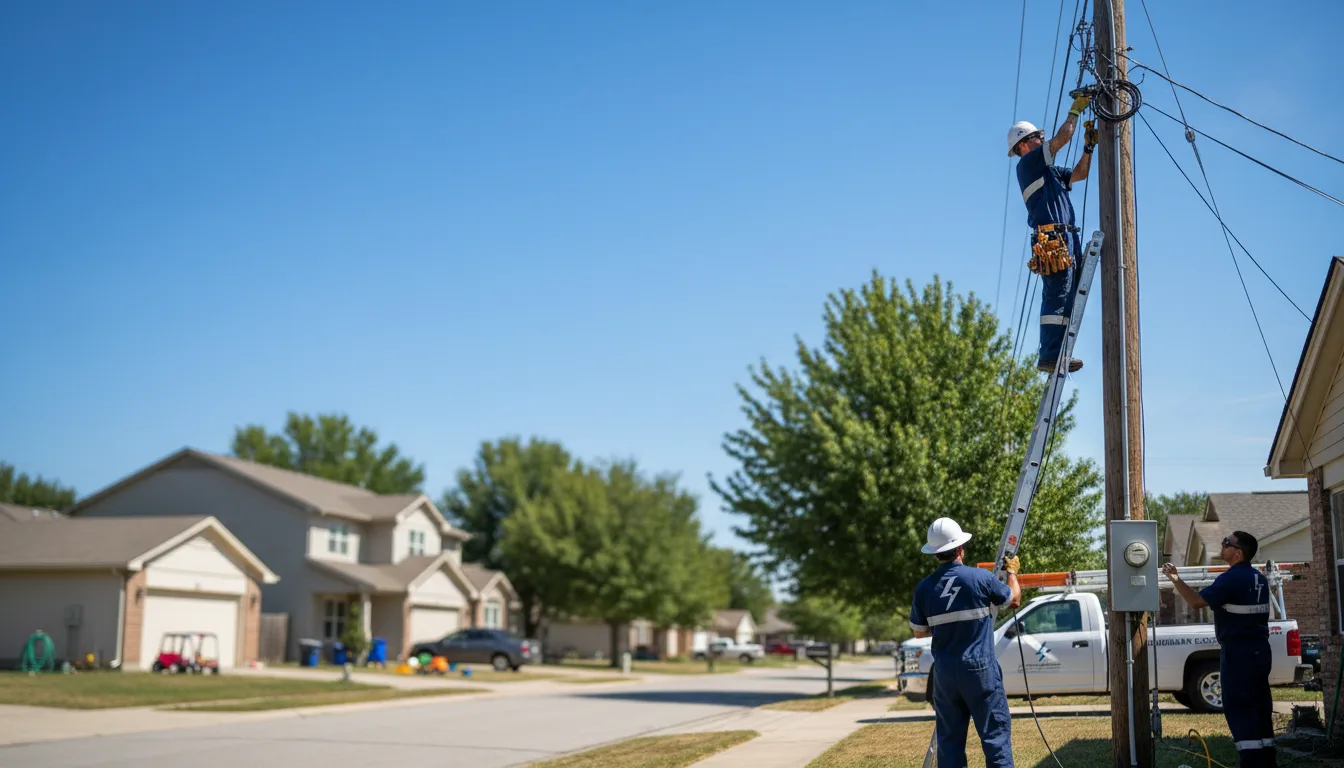 Residential electrician providing installation services in Portageville, NY